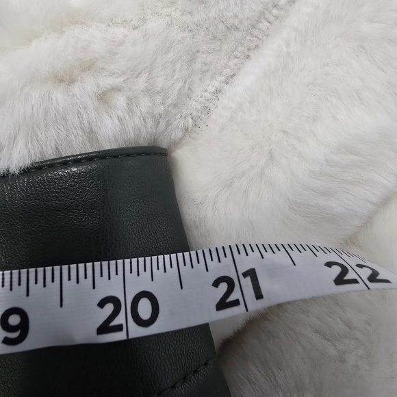 Women's Green Faux Leather Pants - Picture 7 of 9